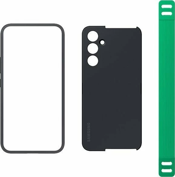 Mbështjellës Samsung Slim Strap Cover për Samsung Galaxy A54 5G A546, TPU/PC, me rrip, i zi