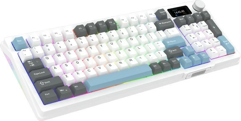 Kasë mekanike Aqirys Atria, 96%, 95 taste, RGB, USB Type-C, e bardhë