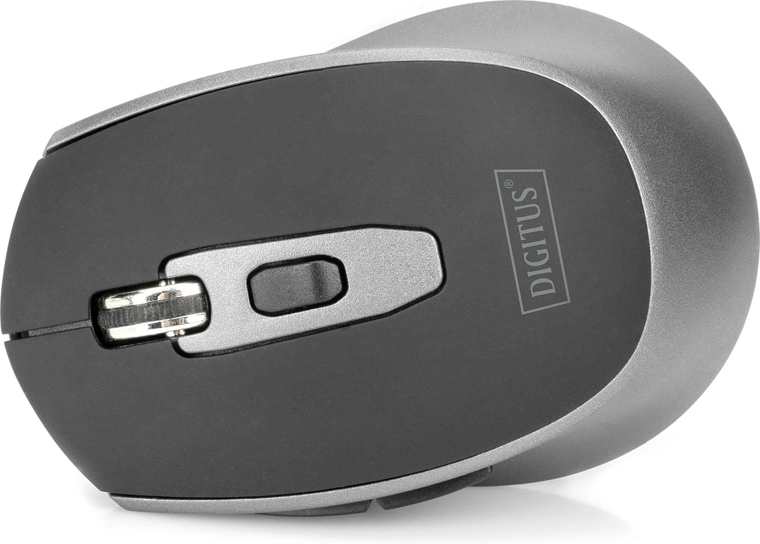 Maus wireless Digitus 1600 DPI, 6 butona, RF 2.4 GHz, ambidekster, zi/gri