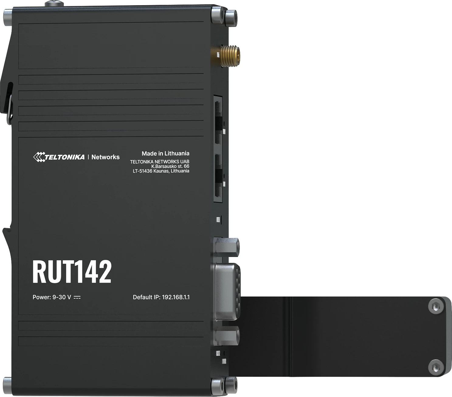 Router industrial Teltonika RUT142, WiFi 4, 2x RJ45 100Mb/s, RS232, IP30, i zi