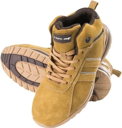 Çizme pune LAHTI PRO L3010540, suede, SB SRA, me hundë çeliku, nr. 40, kafe mjaltë