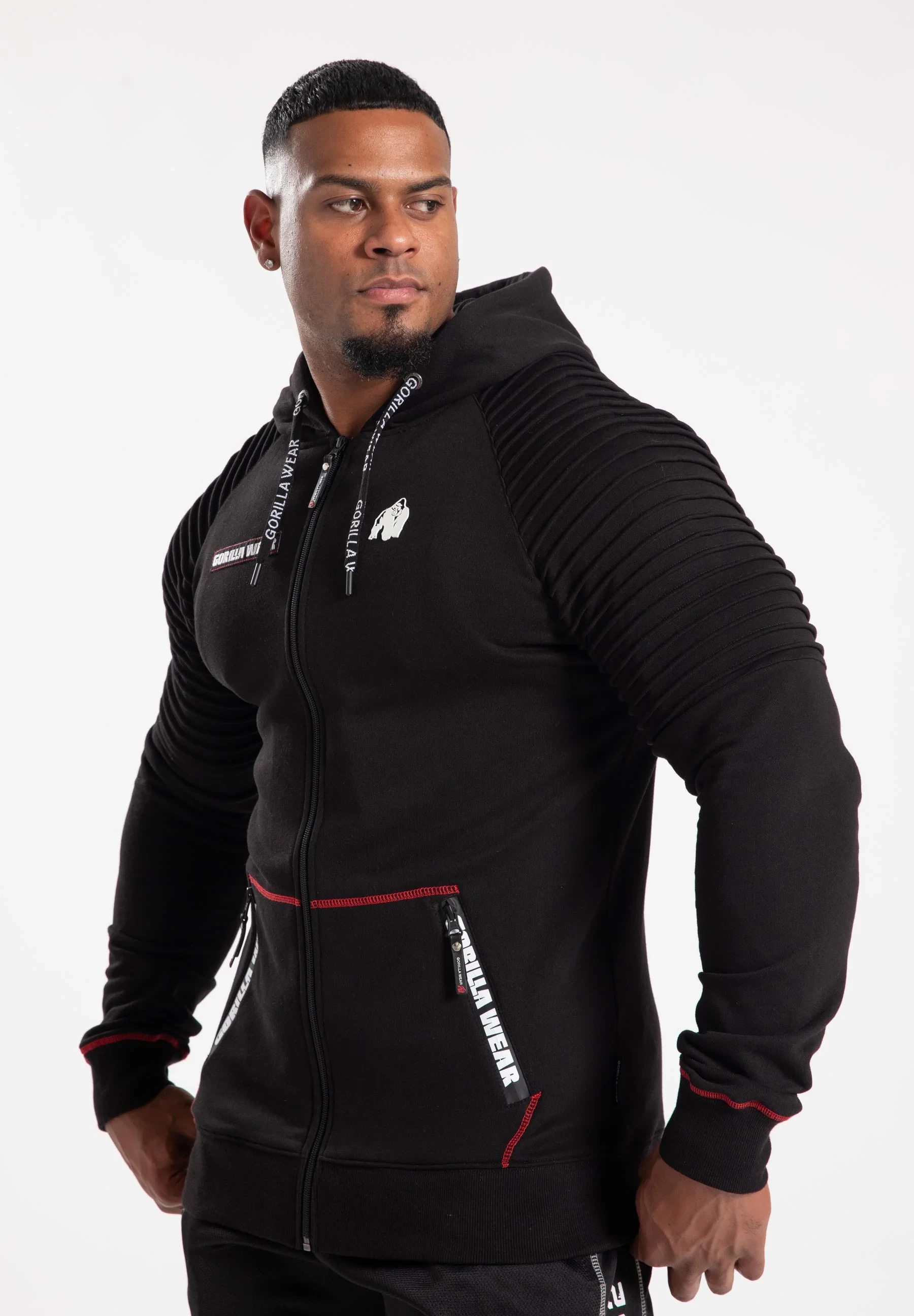 Georgia Zipped Hoodie - Black [Madhësia: M]