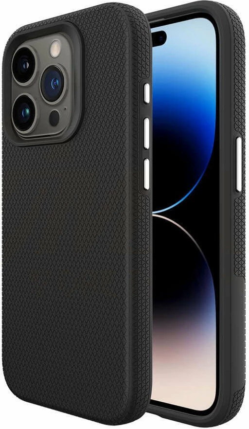 Mbështjellës VMAX Triangle për Samsung Galaxy A14 4G/5G, TPU+PC, i zi