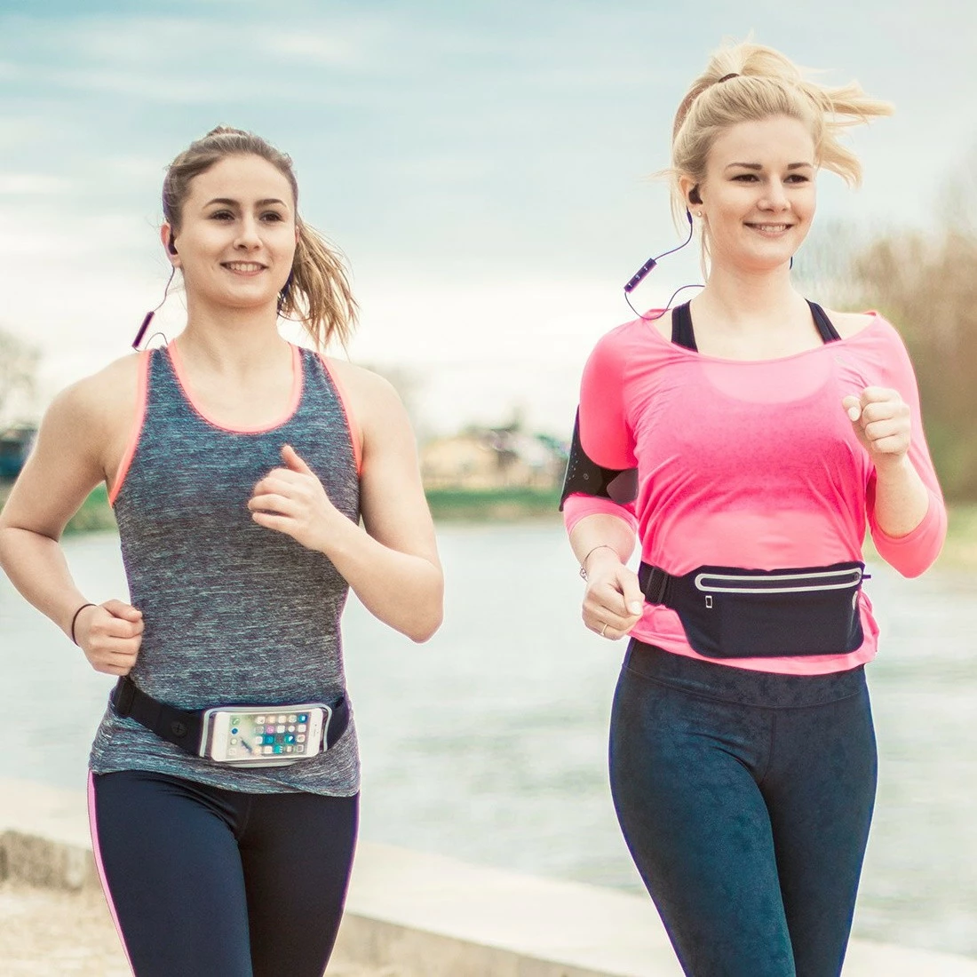 Kufje in-ear me mikrofon Hama Freedom Athletics II, Bluetooth 5.3, kapëse pas veshi, USB-C, rezistente ndaj djersës, e verdhë/zezë