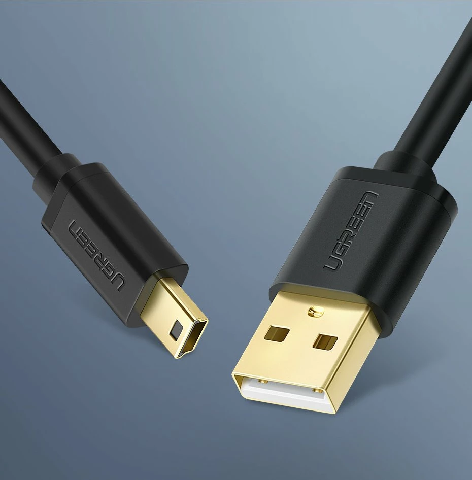 Kabllo USB në mini USB Ugreen US132 30472, 2 m, e zezë