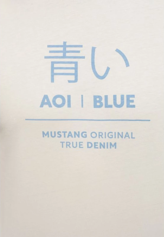 Maicë Mustang Alex C Print për meshkuj, ngjyrë krem [Madhësia: XXL]
