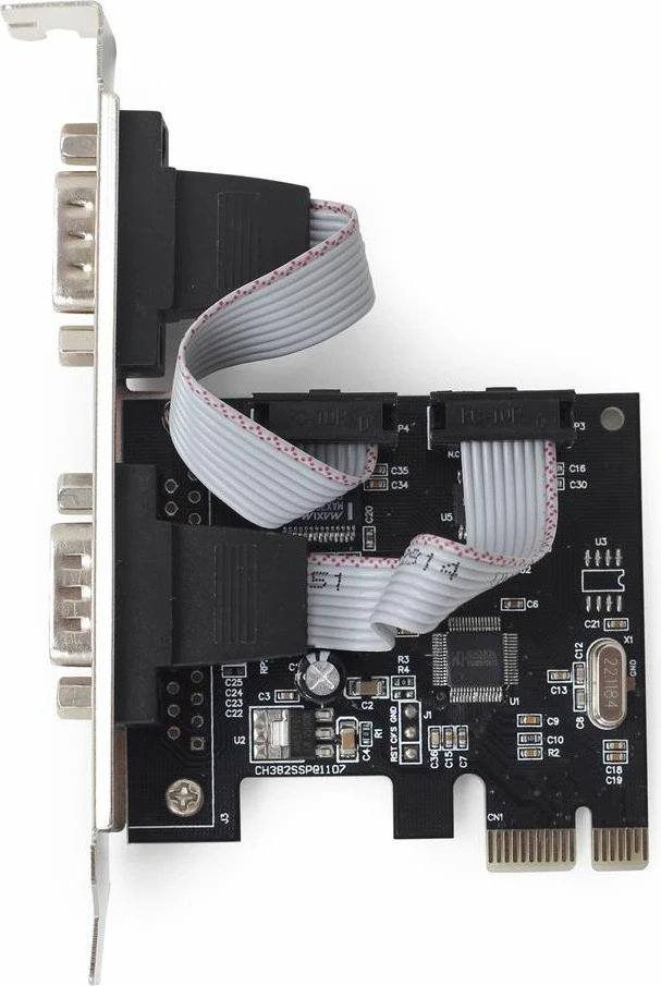 Kartë kontrolluese PCIe Gembird SPC-22, 2x COM RS-232 DB9