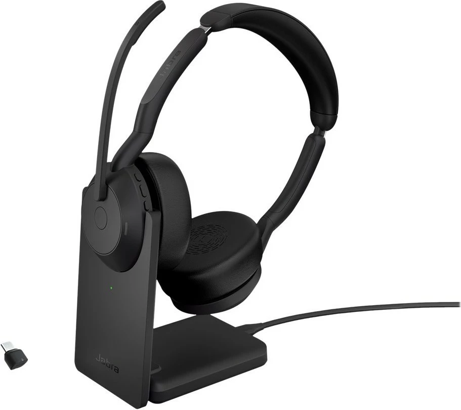 Kufje Jabra Evolve2 55, Link380c UC Stereo, Wired & Wireless, 20 - 20000 Hz, 130 g, të zeza