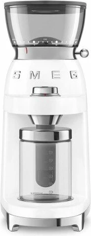 Grirëse kafeje Smeg CGF03WHEU 150 W, 15 nivele bluarje, 240 g, e bardhë