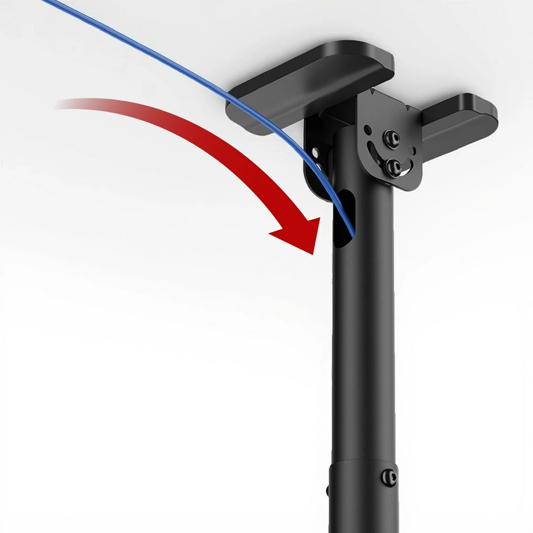 Mbajtëse tavani për TV Maclean MC-112 B, 43-86", max 60kg, VESA 600x400, e zezë