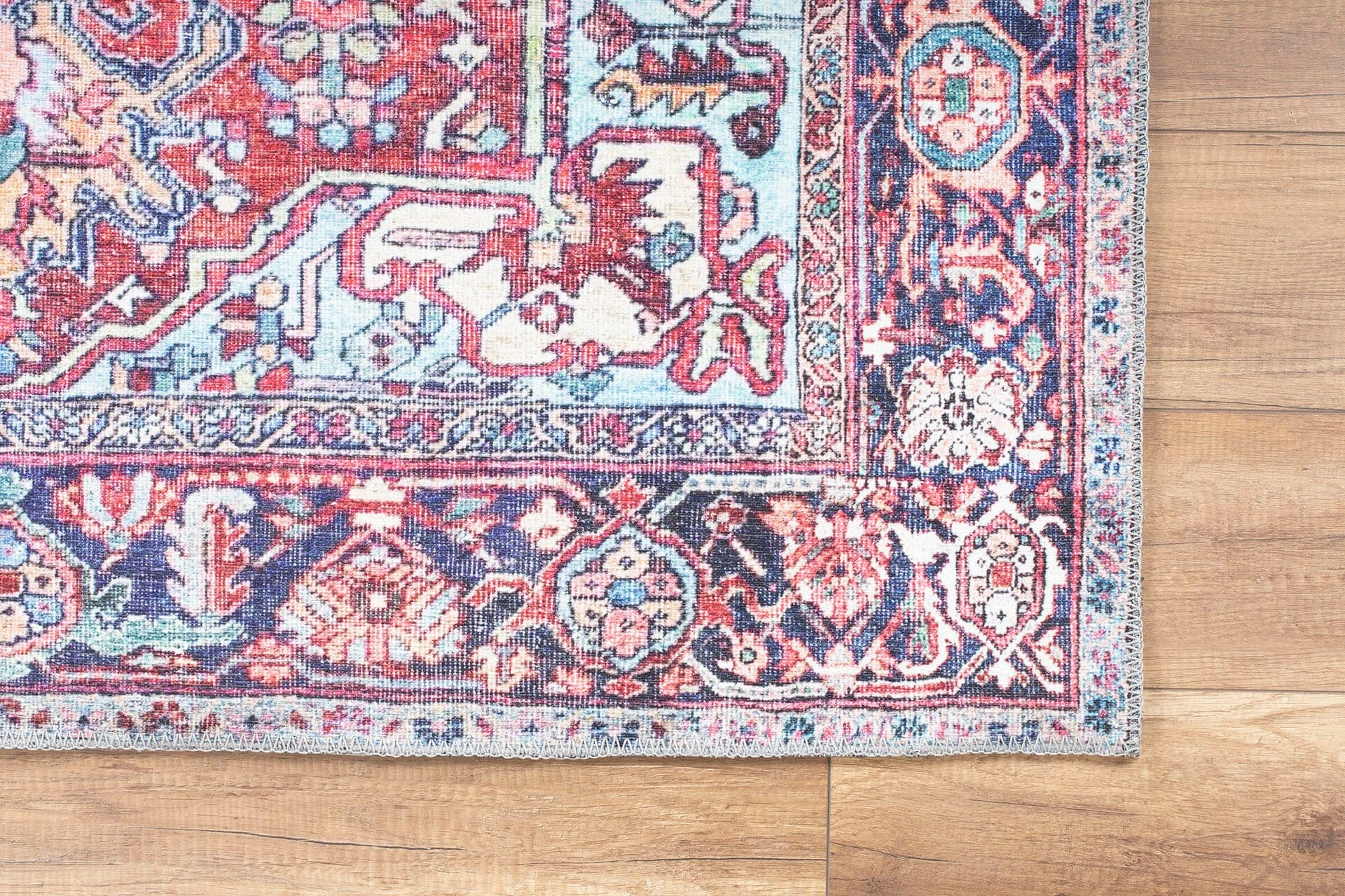 Qilim (230 x 330) Conceptum Hypnose, Blues Chenille - e kuqe e errët AL 352