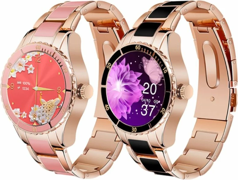 Smartwatch për femra Rubicon, rozë