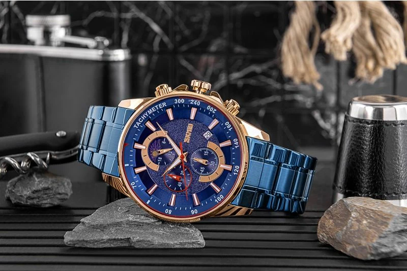 Orë dore për meshkuj Skmei, navy blue