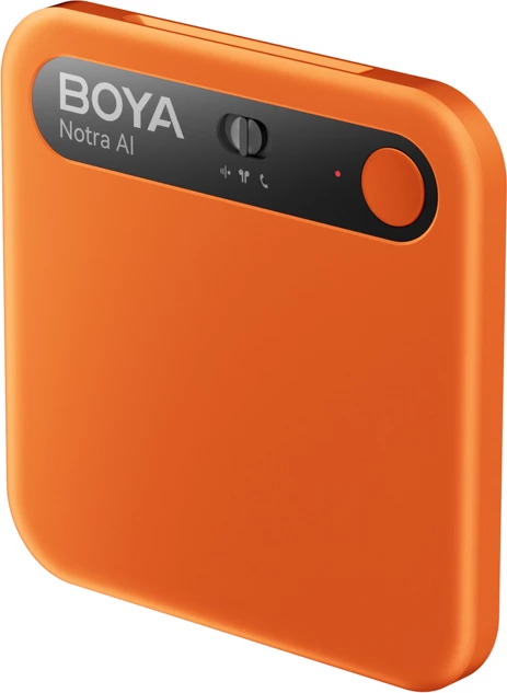 Regjistrues zëri BOYA Notra AI, 64GB, Bluetooth/USB-C, MagSafe, portokalli