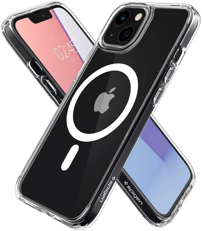 Mbështjellës Spigen Ultra Hybrid Mag për iPhone 13, MagSafe, Transparent/Bardhë