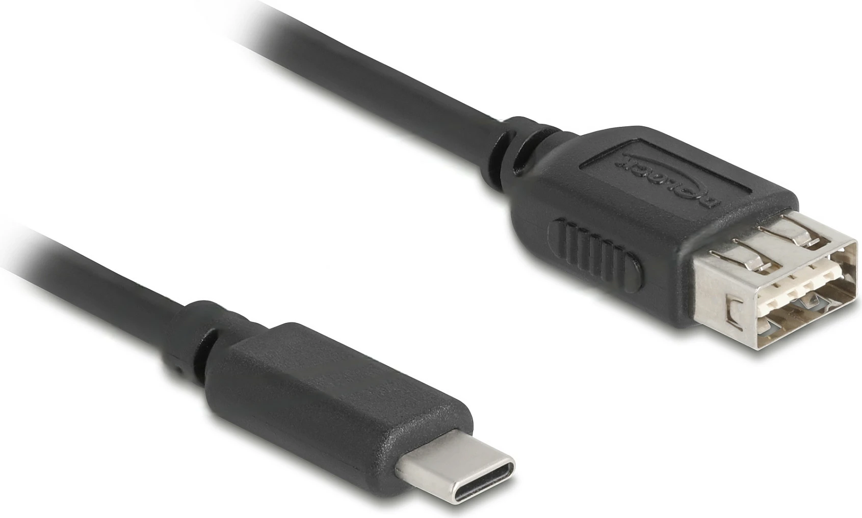 Kabllo USB-C në USB-A (femër) DeLOCK 81537, 2m, USB 2.0, e zezë