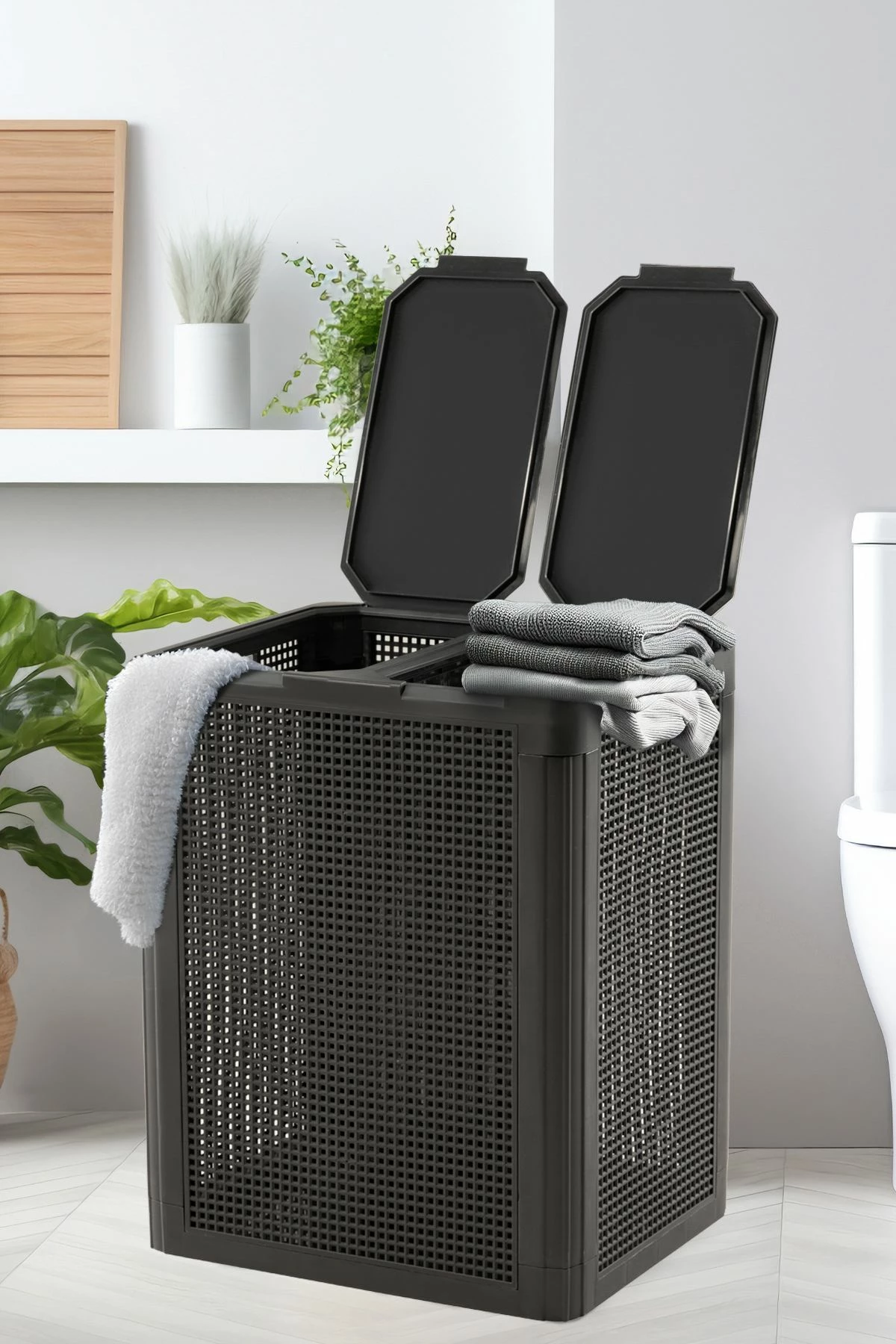 Shportë rrobash Mijölnir, ngjyrë antracit, SMRTDCS-1