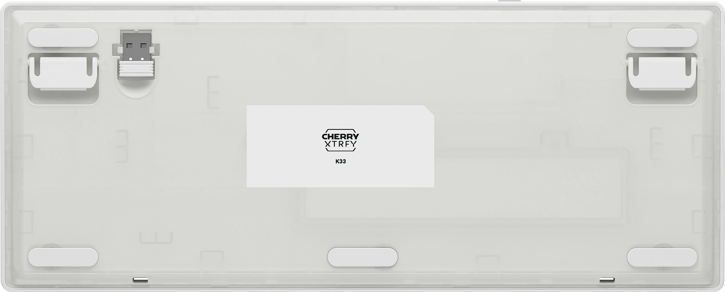 Tastierë Cherry K33 Compact FS Wireless, 75%, RGB, AZERTY FR, USB-C, e bardhë