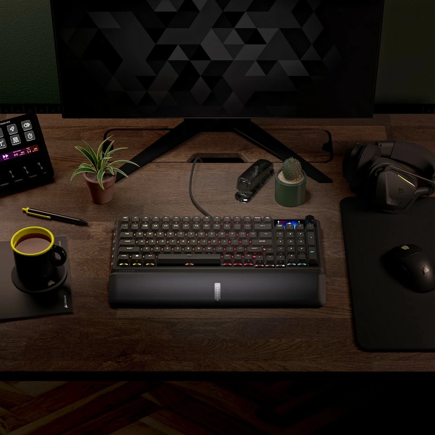 Tastierë gaming Corsair VANGUARD 96, mekanike MLX Plasma, RGB, 96%, USB-C, e zezë