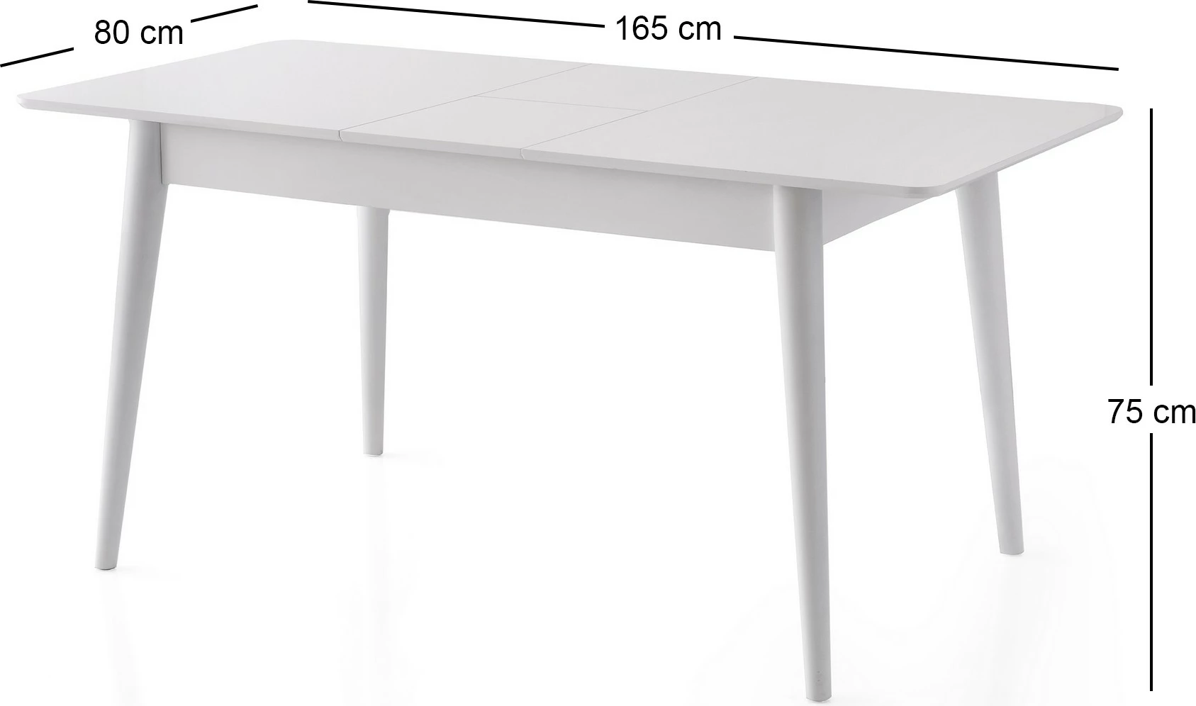 Tavolinë ngrënieje e zgjatshme Skye Decor, ngjyrë lotus, 1124