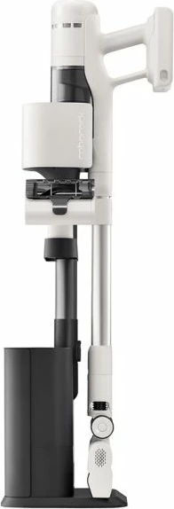 Fshesë me korrent vertikale Roborock H60 Hub 115 AW, stacion vetëzbrazës 2 L, bateri e heqshme 60 min, ekran LED, dritë jeshile, bardhë/zi