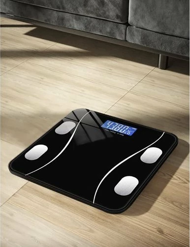 Peshore banjo analitike Ruhhy 22525, Bluetooth, LCD, max 180 kg, xham i temperuar, e zezë, me 2x AAA