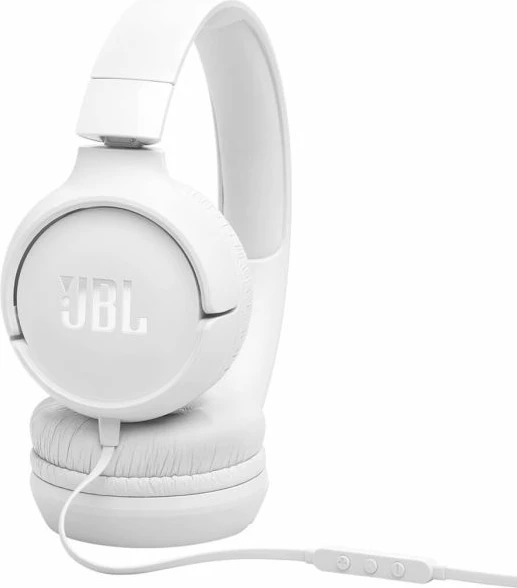 Kufje JBL Tune 520 USB-C me kabllo, Hi-Res, on-ear, me mikrofon, e bardhë