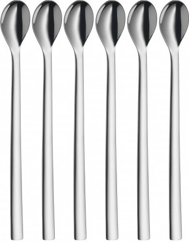 Set lugë të gjata WMF Nuova 6 copë, çelik inox