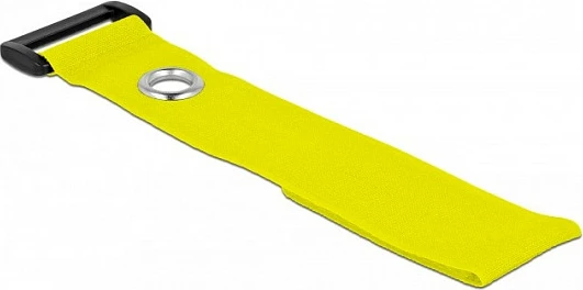 Shirit Velcro për kabllo DeLOCK 280 x 38 mm, 3 copë, e verdhë