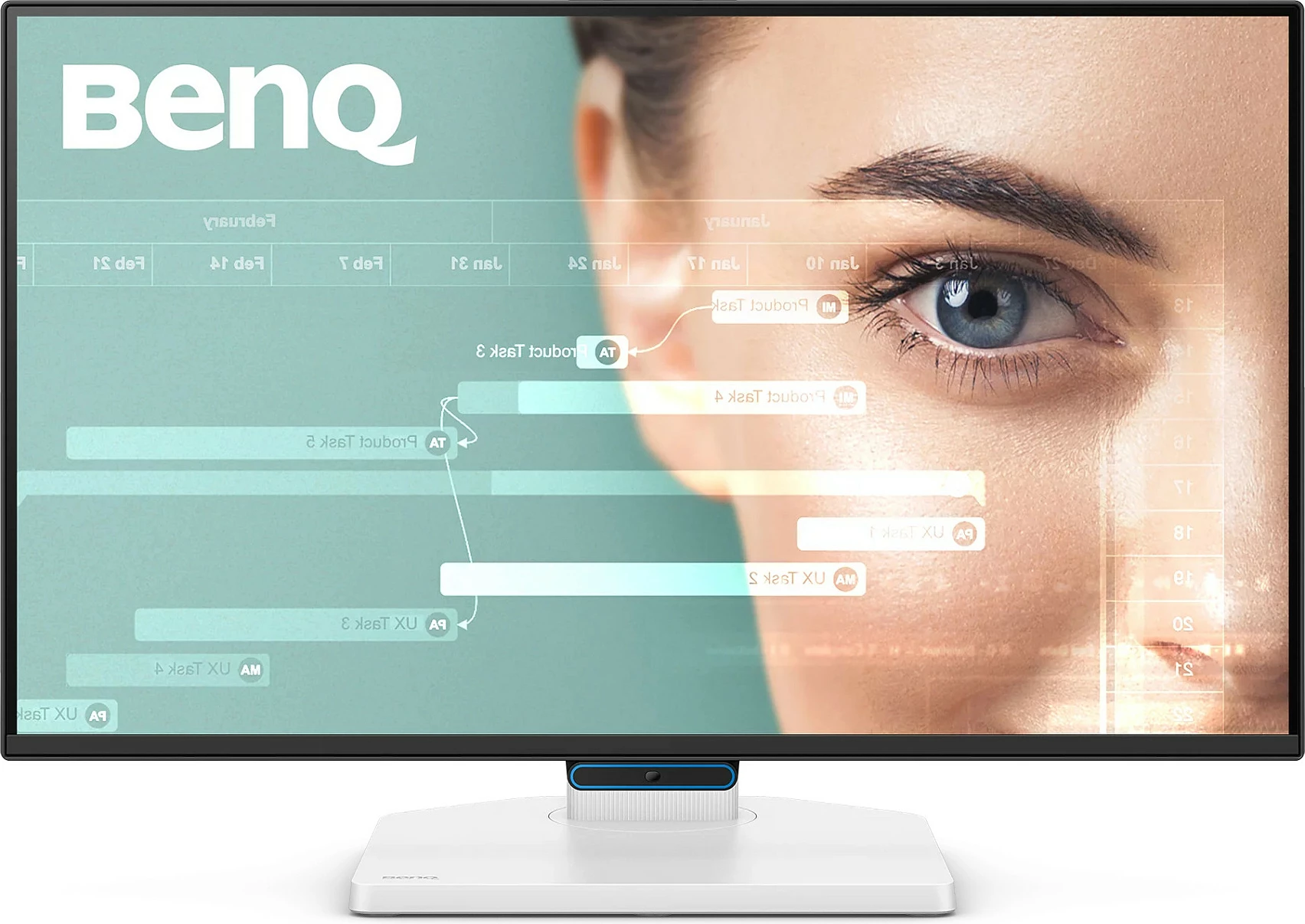 Monitor BenQ GW2490TC, 24" Full HD IPS, 1920x1080, FreeSync, altoparlantë, i zi/bardhë