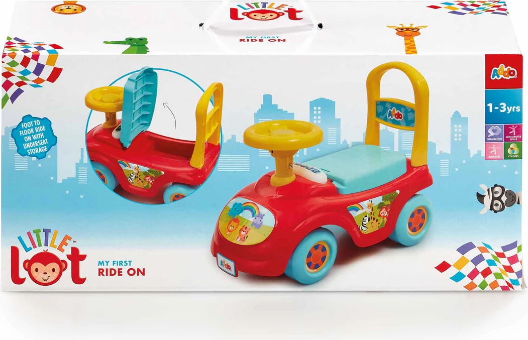 Little Lot – Makina e Parë për Fëmijë, Ngjyrë e Kuqe dhe Blu