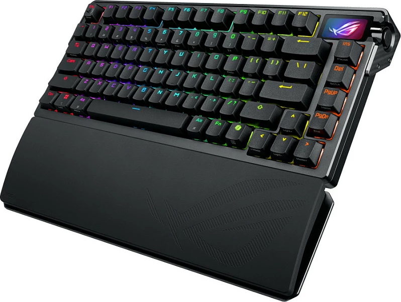 Tastierë gaming ASUS ROG Azoth Extreme, 75%, mekanike ROG NX Snow, Wireless/Bluetooth 5.1, OLED, RGB, FR QWERTZ, e zezë