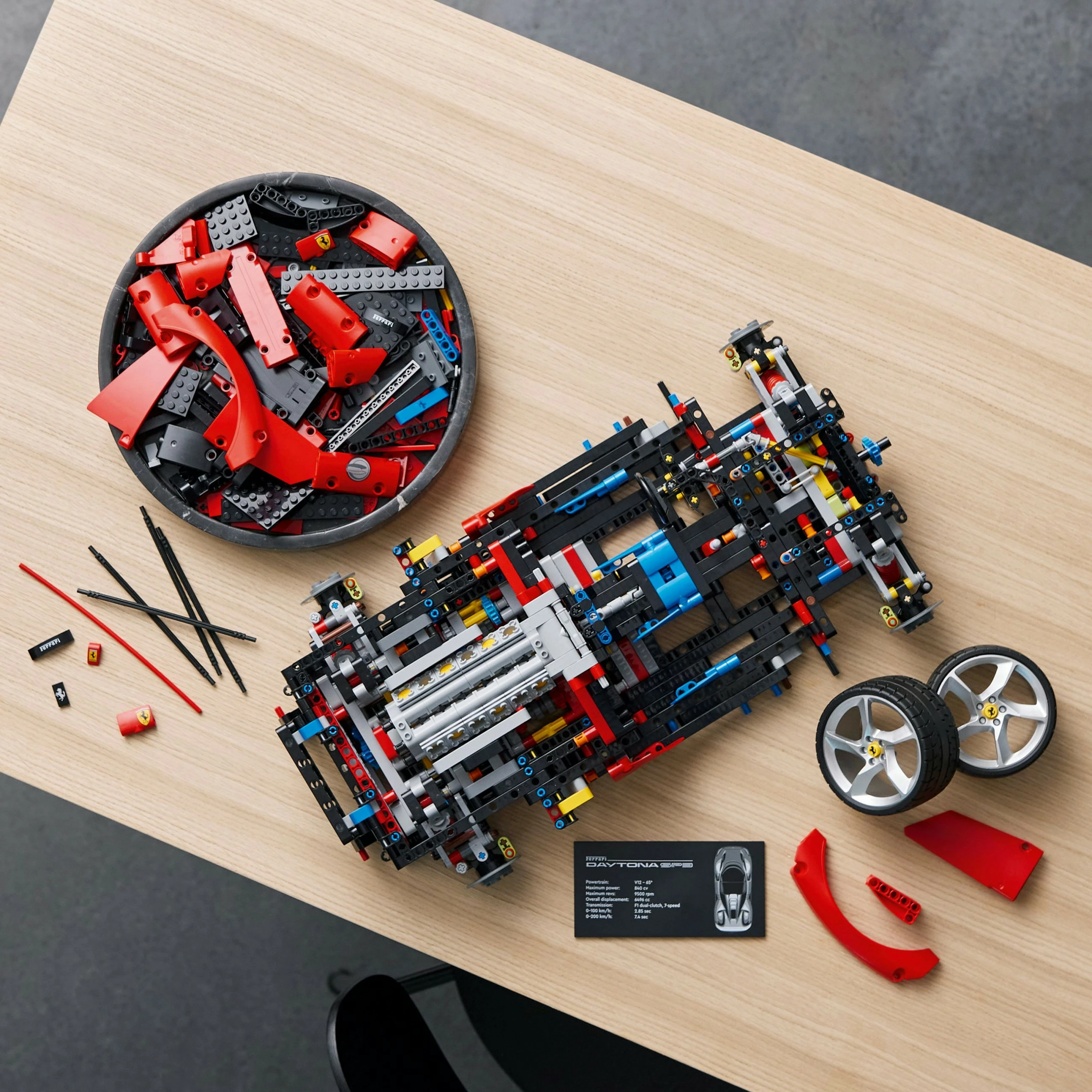 Set ndërtimi LEGO Technic Ferrari Daytona SP3, 3778 pjesë, plastikë, 6.99 kg