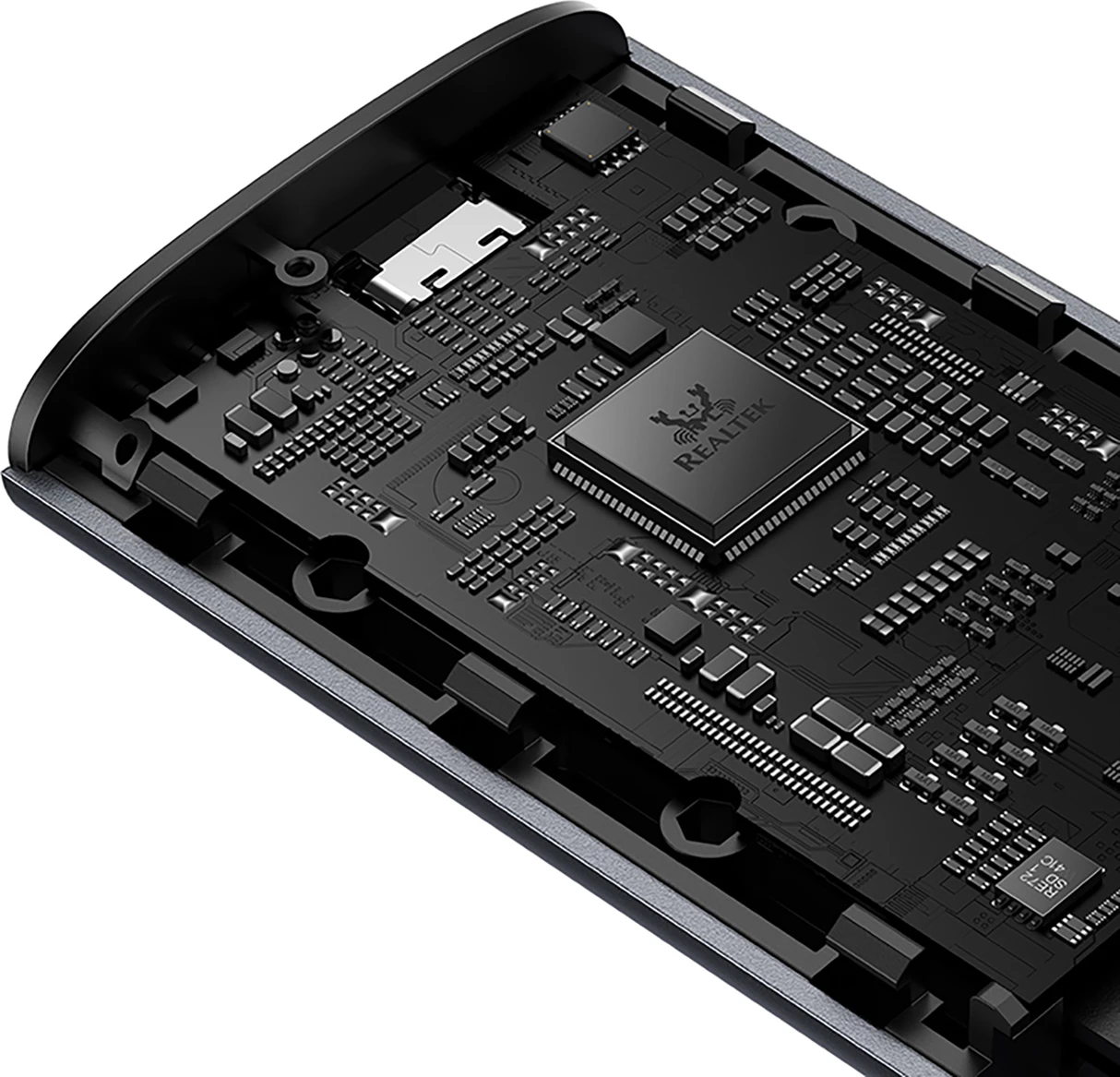 Kasë Baseus FlyJoy për SSD M.2 NVMe, 10Gb/s, Gri