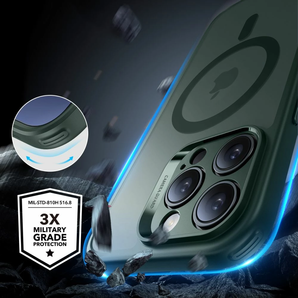 Mbështjellës ESR Classic Pro Set HaloLock MagSafe për iPhone 16 Pro, e gjelbër, set