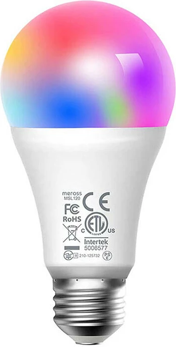 Llambë LED e mençur Meross MSL120EU, E27, RGB, 810lm, Wi-Fi