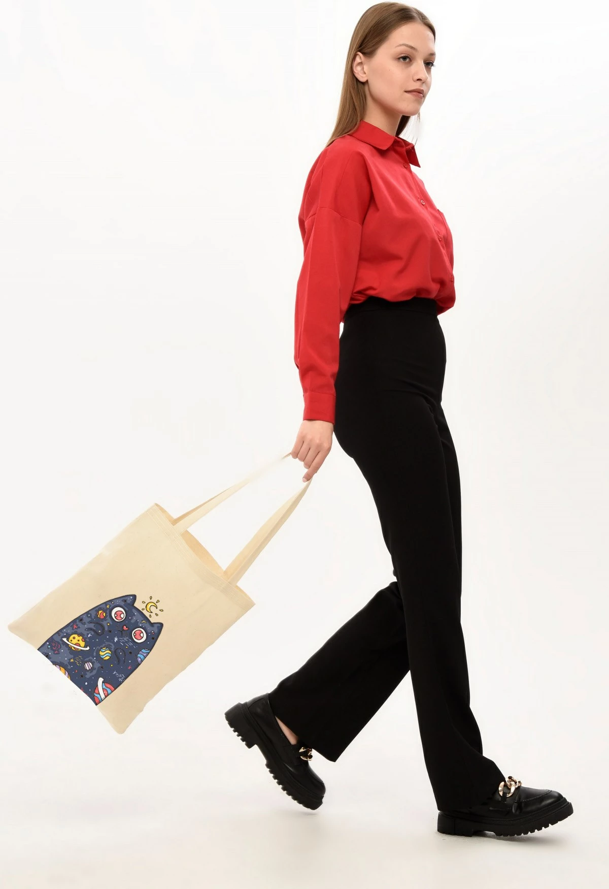 Çantë Tote Zoozie Bags, krem, 35x40cm, 0314