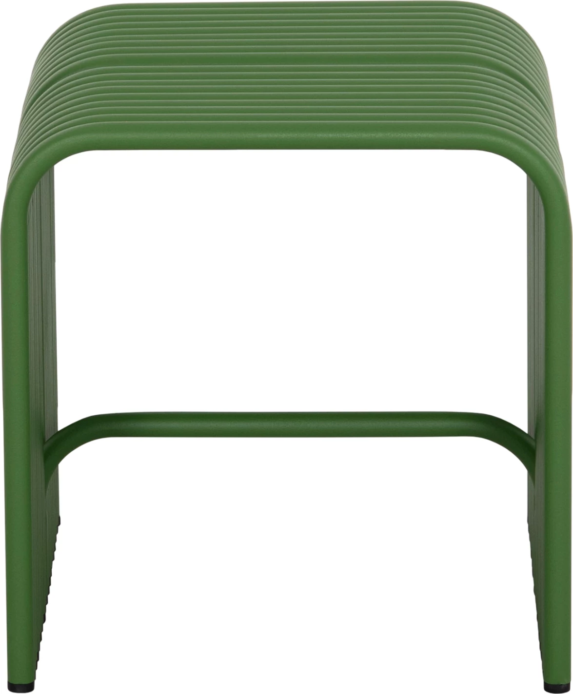 Stool i ulët INTREPID, alumin, ngjyrë e gjelbër, 40x38x42.5cm