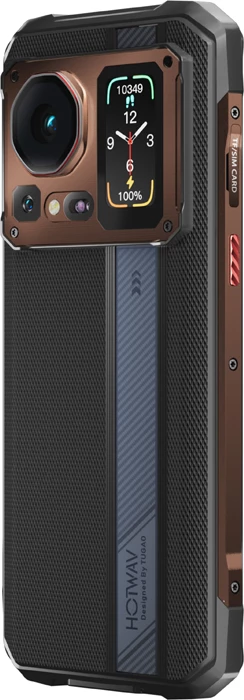 Celular HOTWAV Cyber 16 Pro, 8GB RAM, 512GB, 6.6\" FHD+ 120Hz, 108MP, 6280mAh, USB-C, Dual SIM 4G, NFC, IP68/IP69K, gold