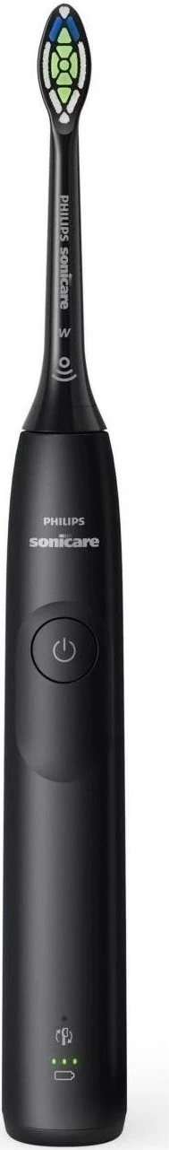 Furçë dhëmbësh elektrike sonike Philips Sonicare 5300 HX7109/01, 62.000 lëvizje/min, 21 ditë bateri, 2 koka, set 2 copë, bardhë/zezë