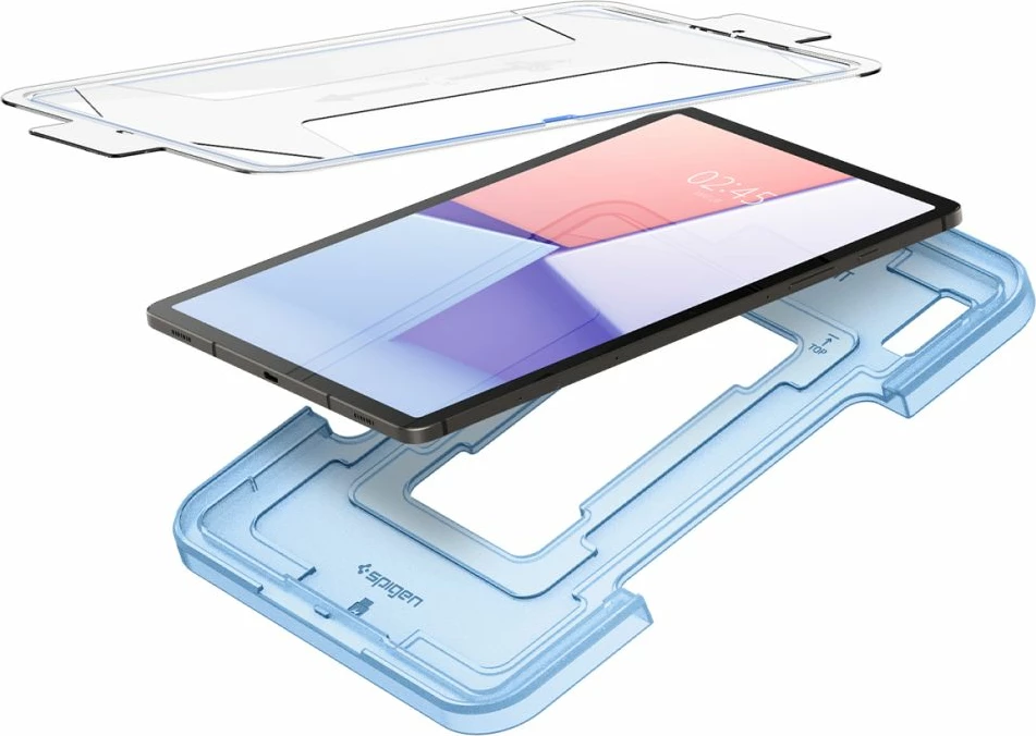 Xham i temperuar mbrojtës, Spigen Glas.tR EZ Fit, për Samsung Galaxy Tab S9 11'' X710/X716B, 0.2 mm 9H, kornizë montimi