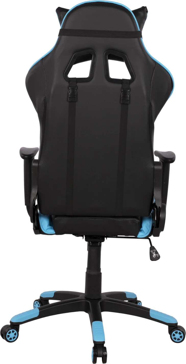 Karrige për gaming zyre, ngjyrë zezë-dritë blu, FH1072.08, 66,5x70x(122-129) cm