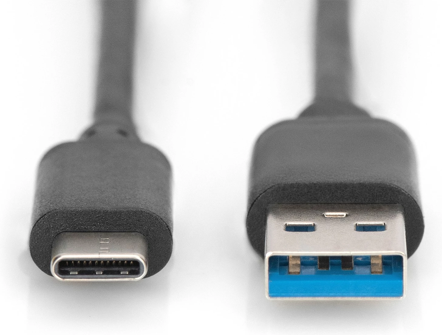 Kabllo USB Digitus USB 3.0 Type-C në Type-A, 1m, e zezë