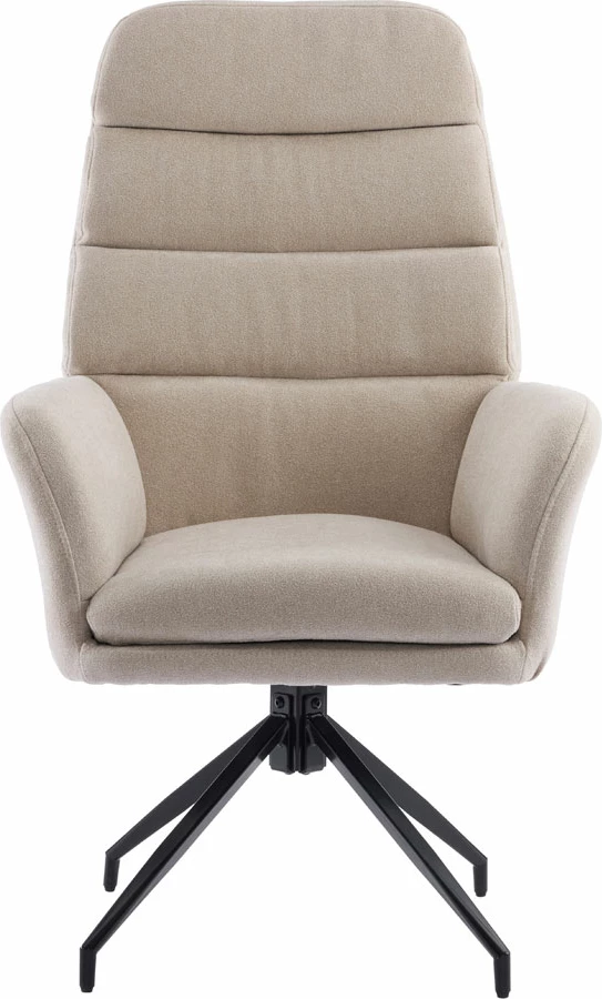 Karrige zyre rrotulluese GIRAR, bezhë, 70x69.5x113 cm