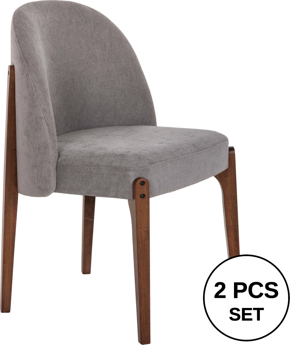 Karrige për ngrënie RAMMER FH9744.01 dru gome në ngjyrë arre-gri, 57x55x86H cm., set prej 2 copë