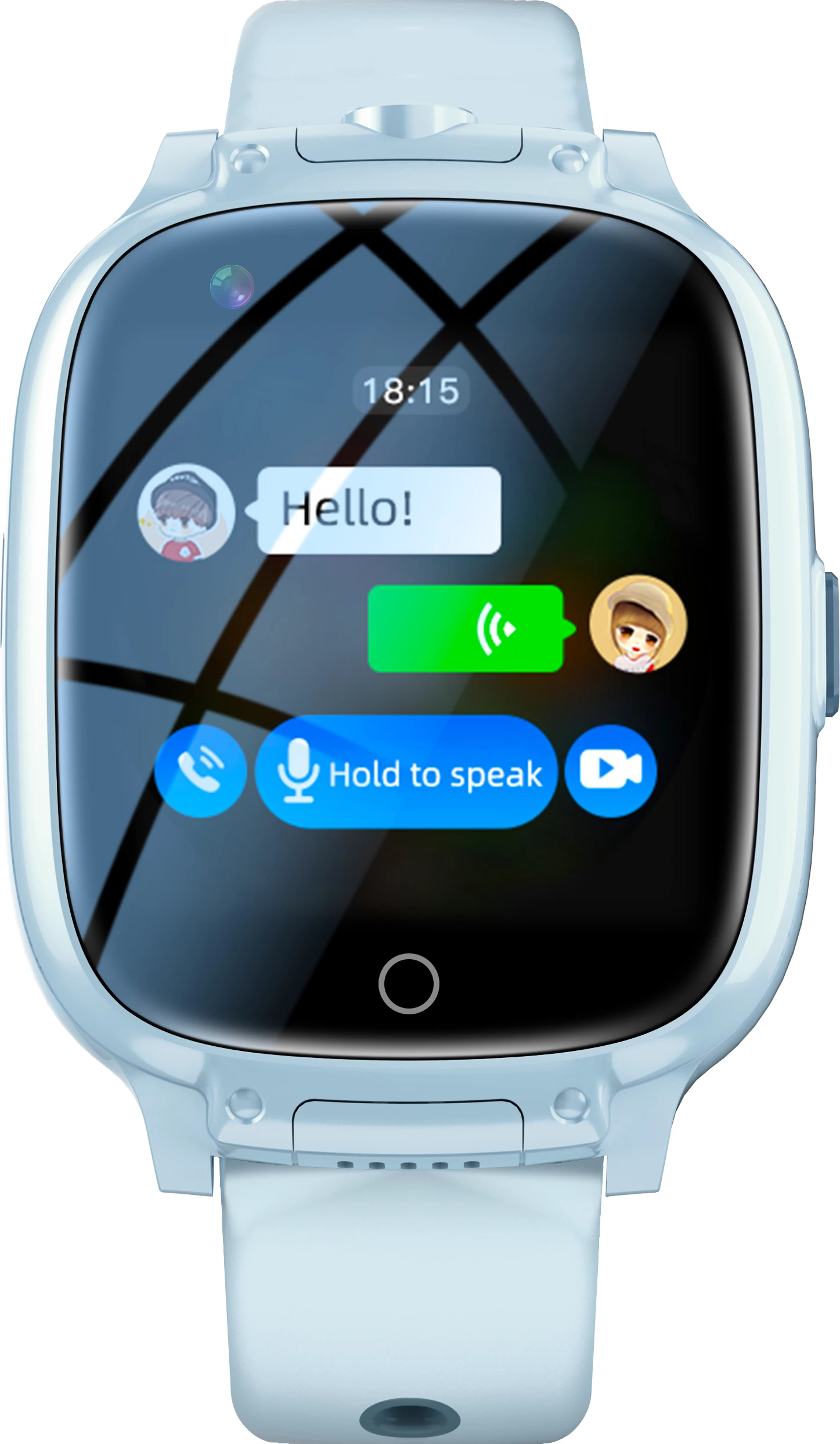 Smartwatch Moye Joy Kids 4G me GPS, dy kamera, IPX7, 700 mAh, blu