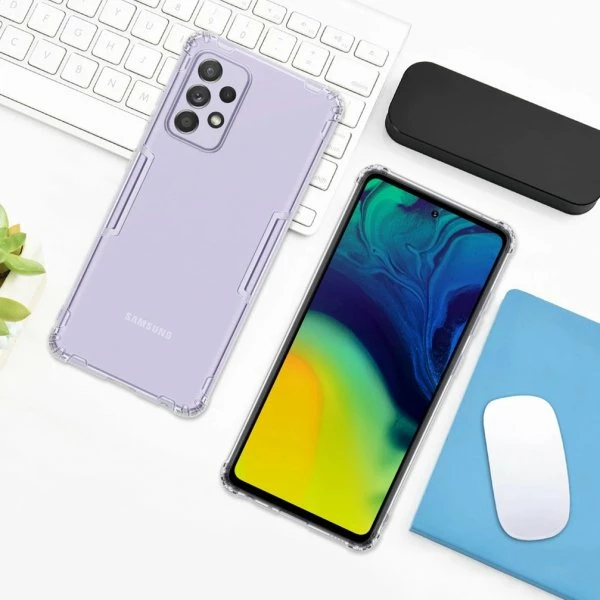 Mbështjellës silikoni NILLKIN Nature për Samsung Galaxy A52 (A525) / Galaxy A52s (A528), transparent