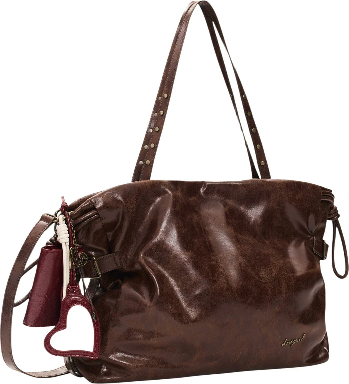 Çantë shopper për femra Desigual Galaxy Lifta 2.0 26WAXP93, kafe