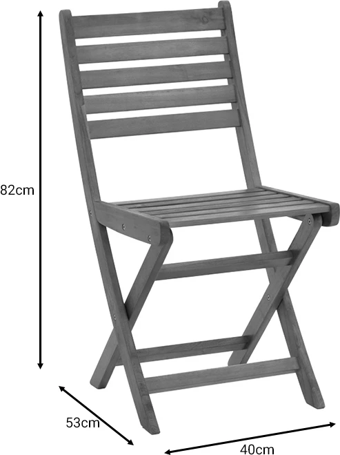 Tavolinë me karrige, set prej 5 copash, dru akacie, 100x65x72cm