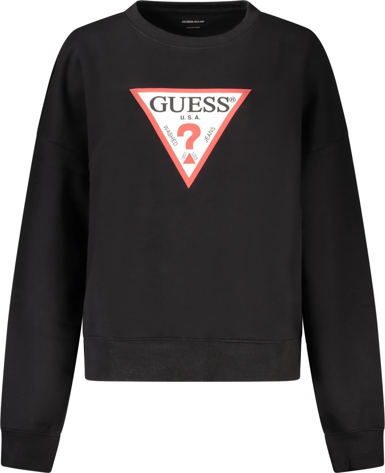 duks për femra GUESS JEANS, i zi